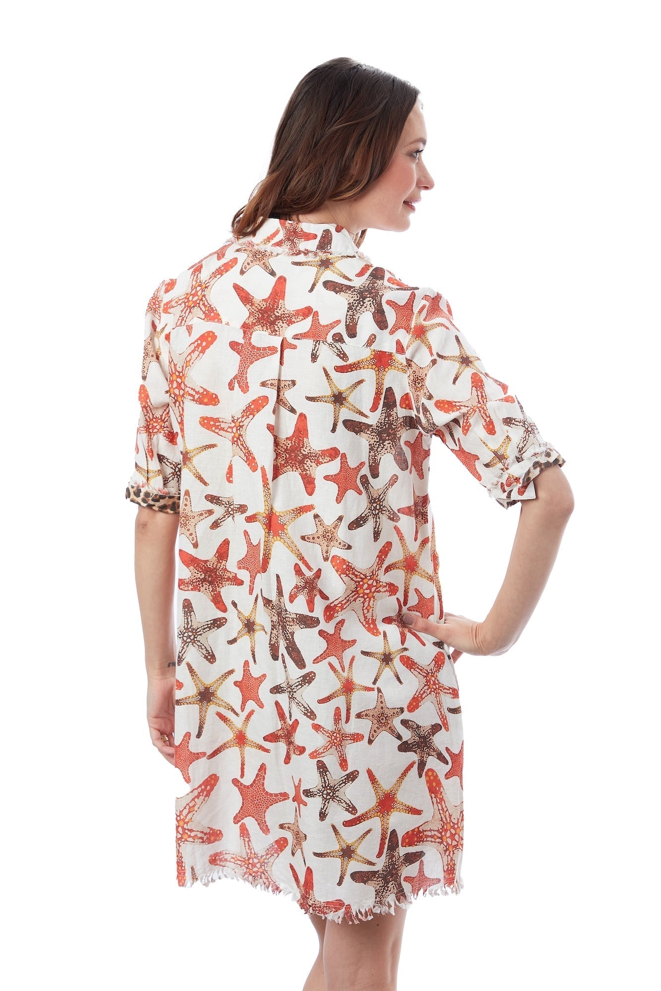 Dizzy - Lizzie | Chatham Dress Starfish Print | Cloister Collection | Dress