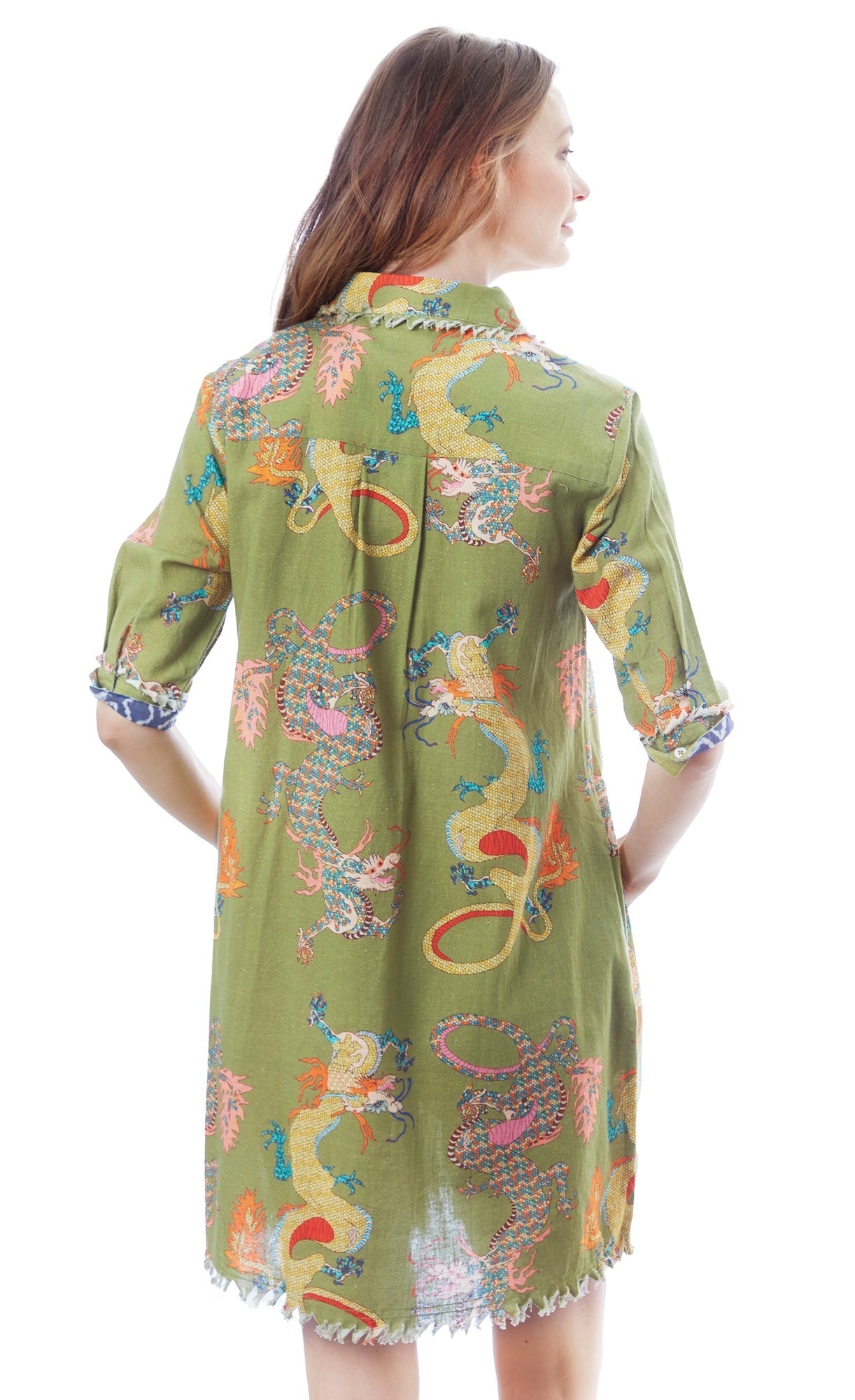 Dizzy - Lizzie | Chatham Od Green Dragons Print | Cloister Collection | DRESSES