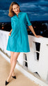 Dizzy Lizzie | Chatham Turquoise Silk | Cloister Collection | DRESSES