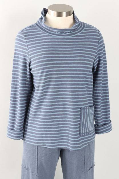 Escape By Habitat | Santa Barbara Stripe Chill Funnel Neck