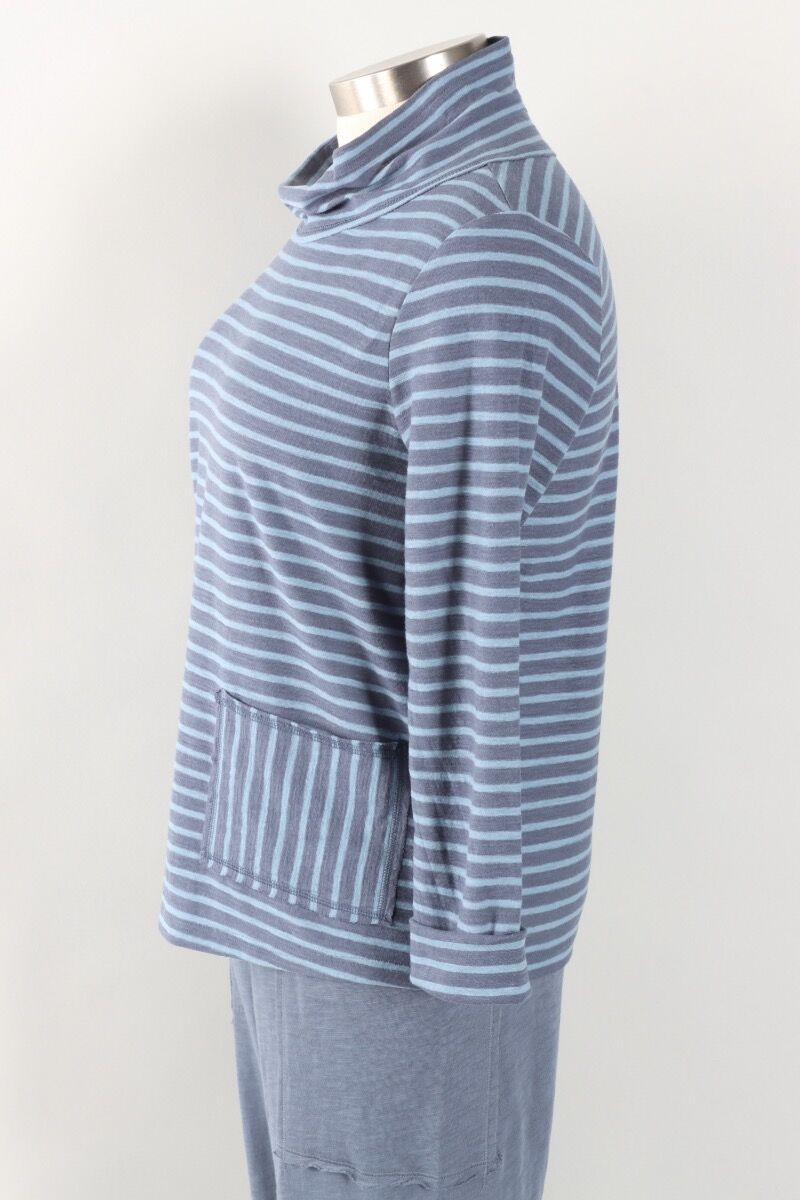 Escape By Habitat | Santa Barbara Stripe Chill Funnel Neck