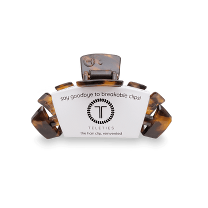Teleties | Classic Tortoise Small Claw Hair Clip