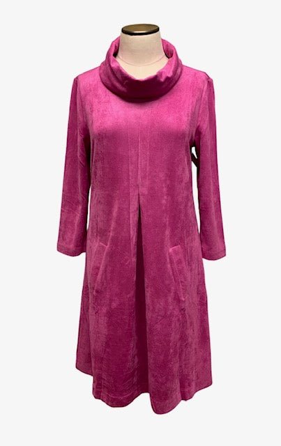 Way | Cloister Collection | Cowl Neck Dress Fushia | Cloister Collection | PL APPAREL