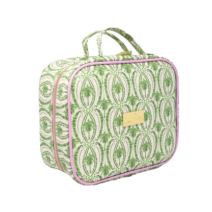 Toiletry Case, Textured Palm Stripe