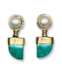 David Jeffery | David Jeffery | Pearl & Brass Earring | Cloister Collection | JEWELRY