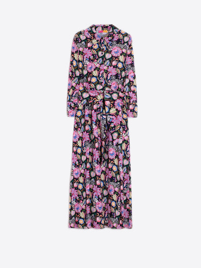 Floral patterned dress on a white background