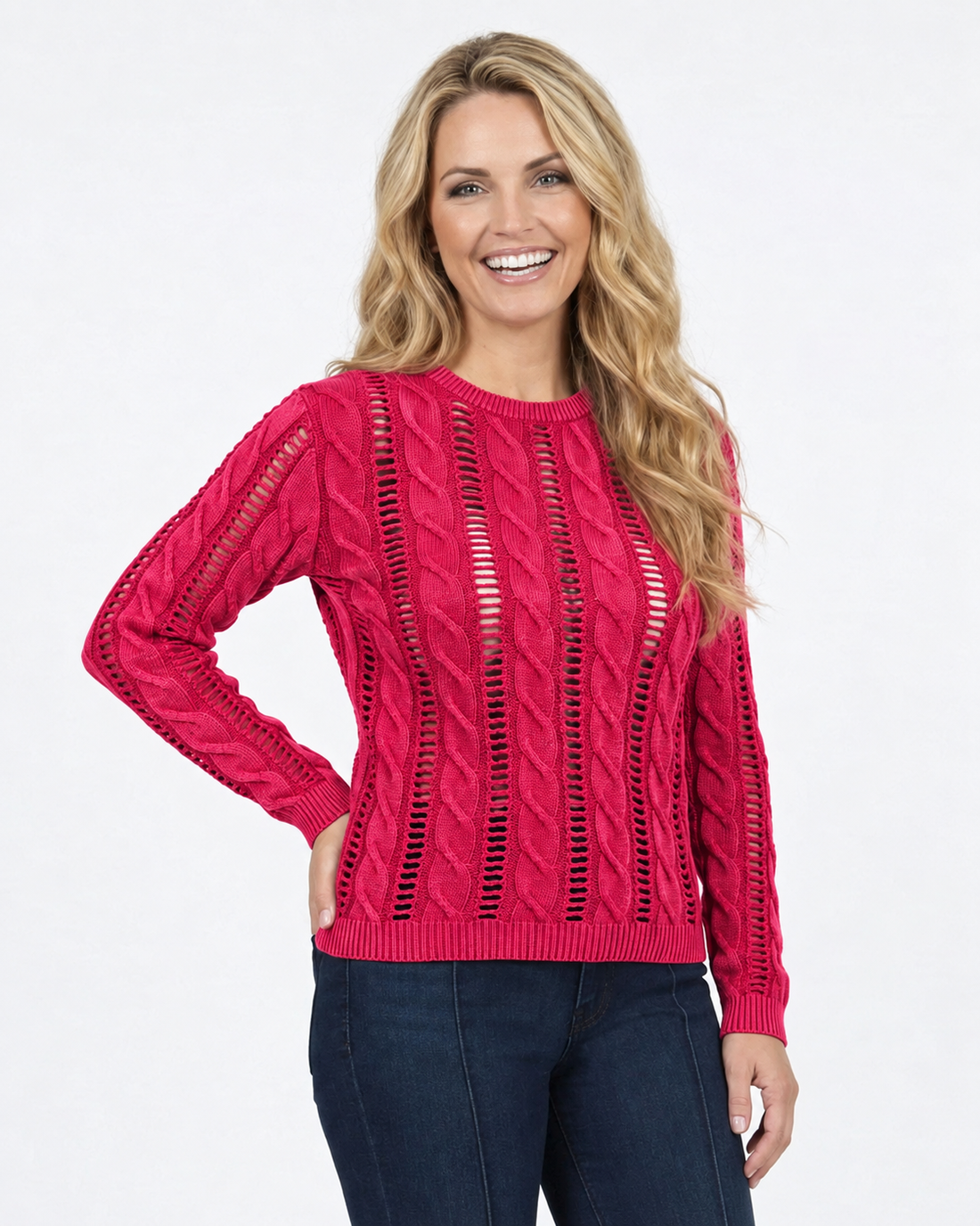 Cotton Cable Knit Sweater - Tutor