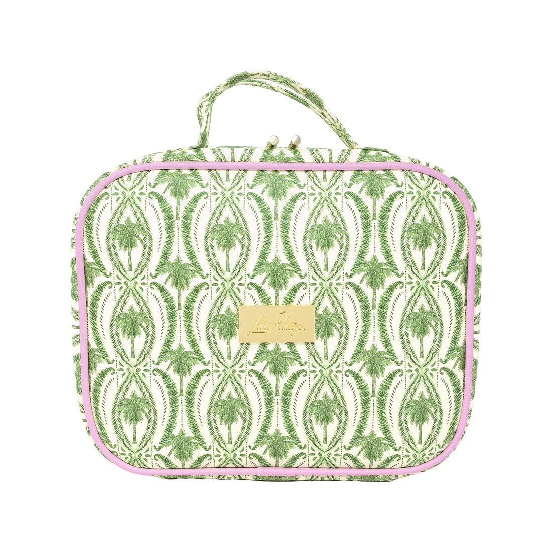 Toiletry Case, Textured Palm Stripe