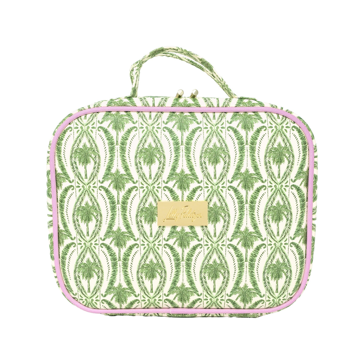 Toiletry Case, Textured Palm Stripe