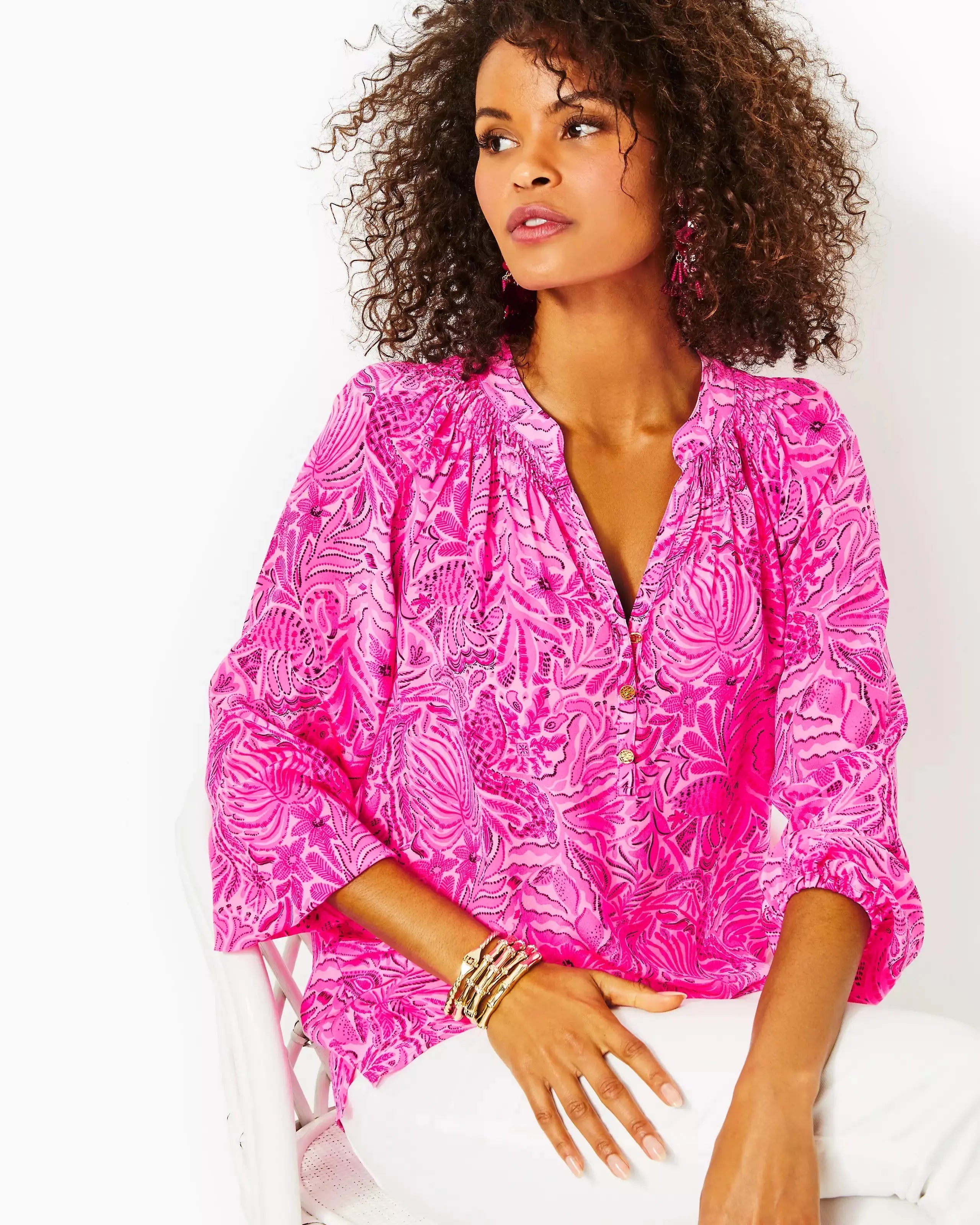 Lilly Pulitzer | Elsa Silk Top | Cloister Collection | LADIES