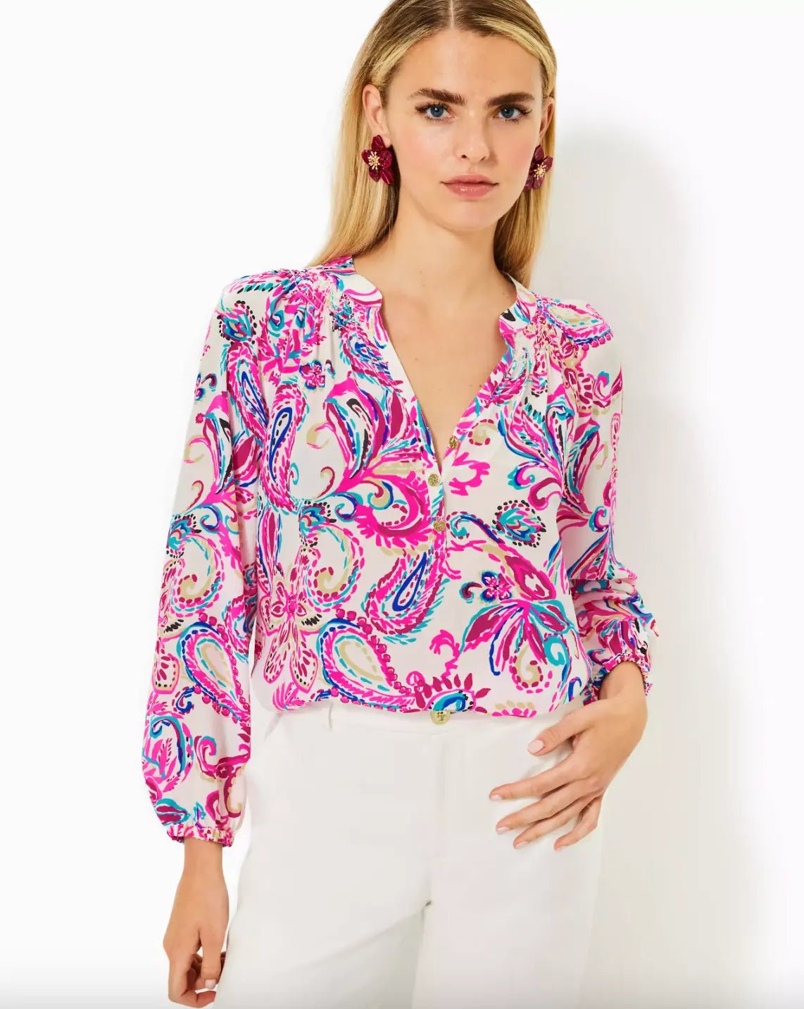 Lilly Pulitzer | Elsa Silk Top | Cloister Collection | LADIES