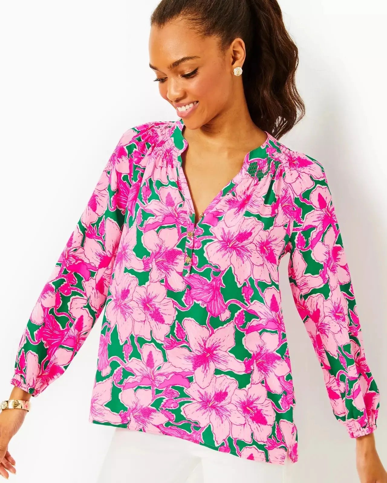 Lilly Pulitzer | Elsa Silk Top | Cloister Collection | LADIES