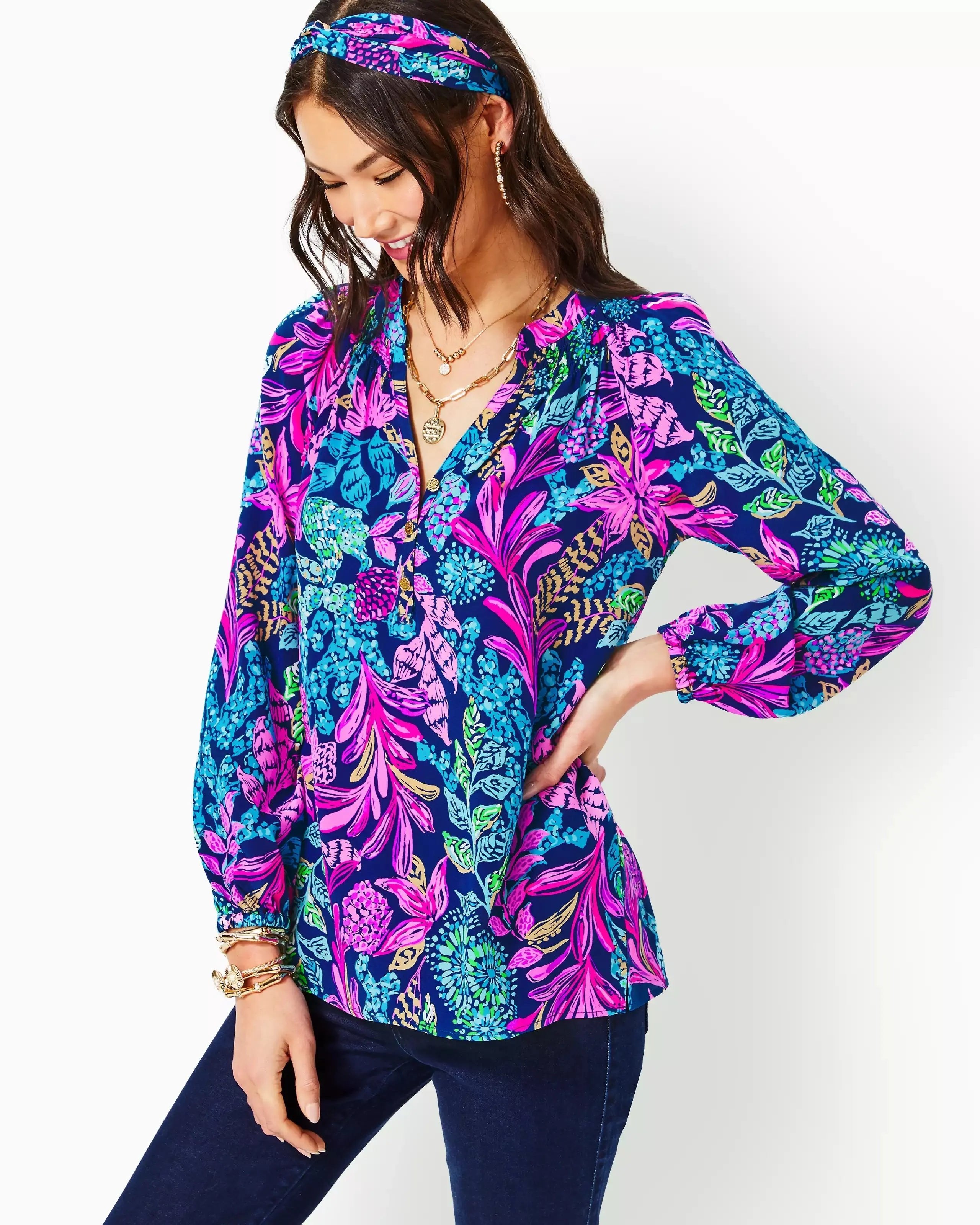 Lilly Pulitzer | Elsa Silk Top | Cloister Collection | LADIES