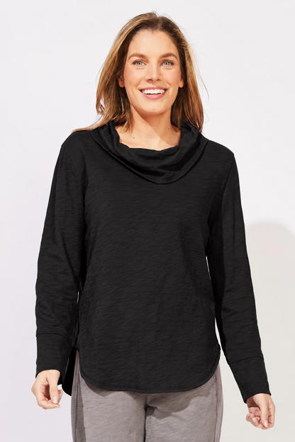 escape by habitat Peruvian Cotton Cowl Neck Long Sleeve