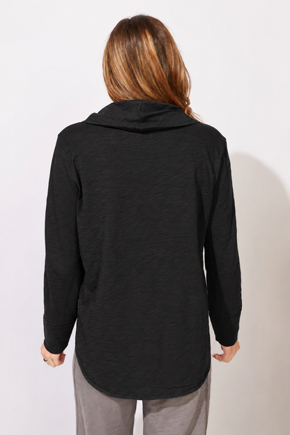 escape by habitat Peruvian Cotton Cowl Neck Long Sleeve
