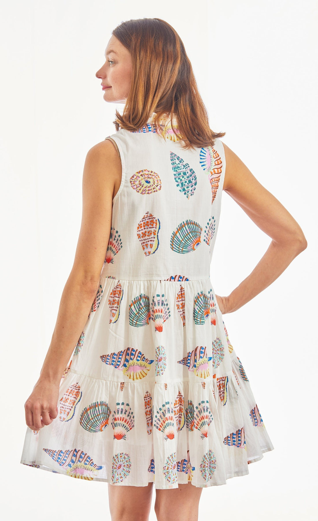 Dizzy Lizzie | Essex Sleeveless Beachy Dress With Shells | Cloister Collection | DRESSES