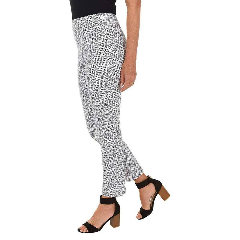 Krazy Larry P507 Pull on Pant - White Sticks