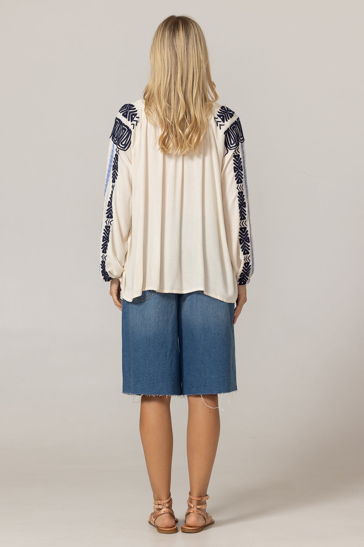 Miss June | Flore Blouse - Ecru