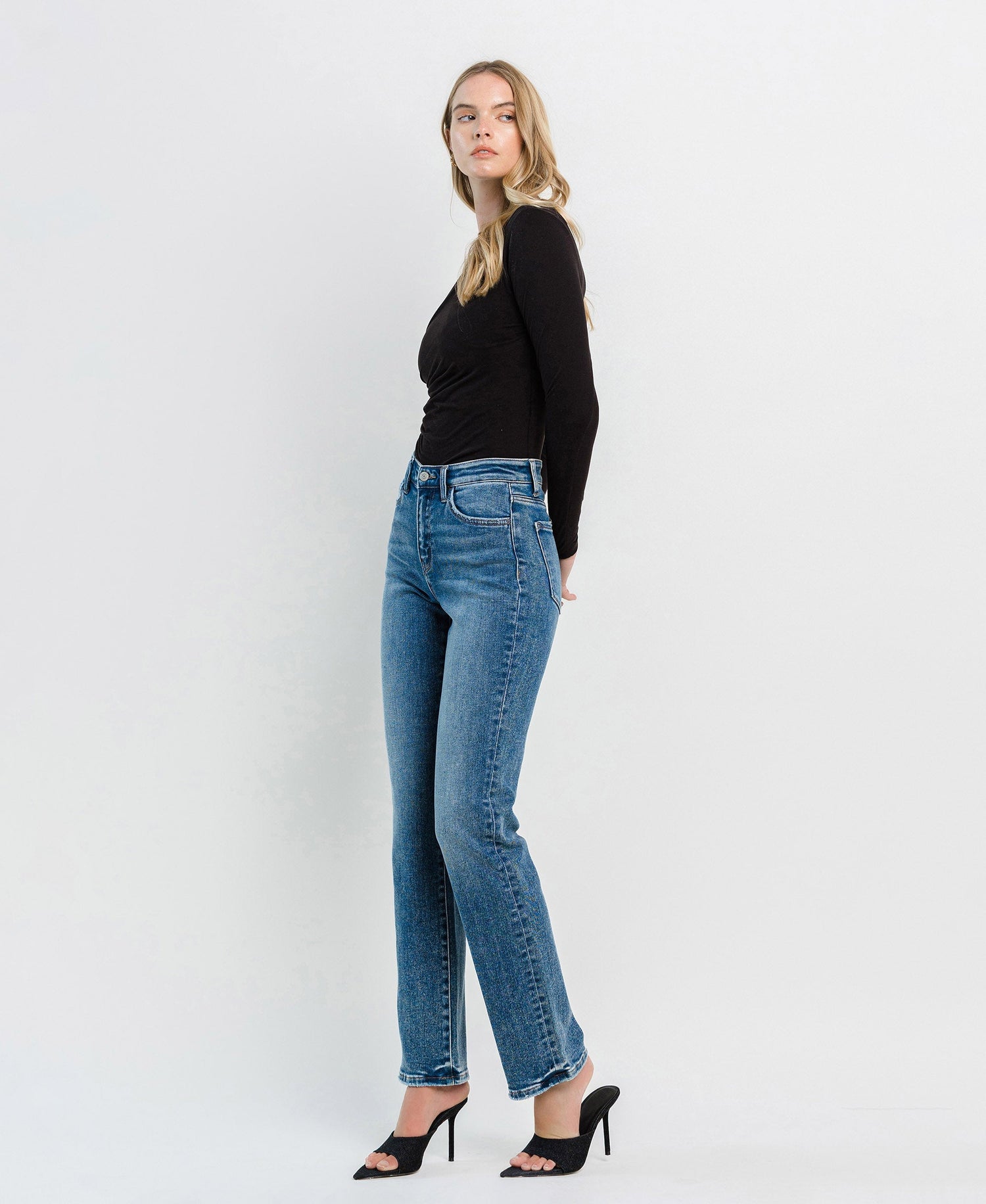 Flying Monkey | Flying Monkey | High Rise Straight Jeans | Cloister Collection | JEANS