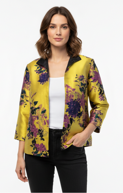 Grace Chuang | Yellow Floral Jacket