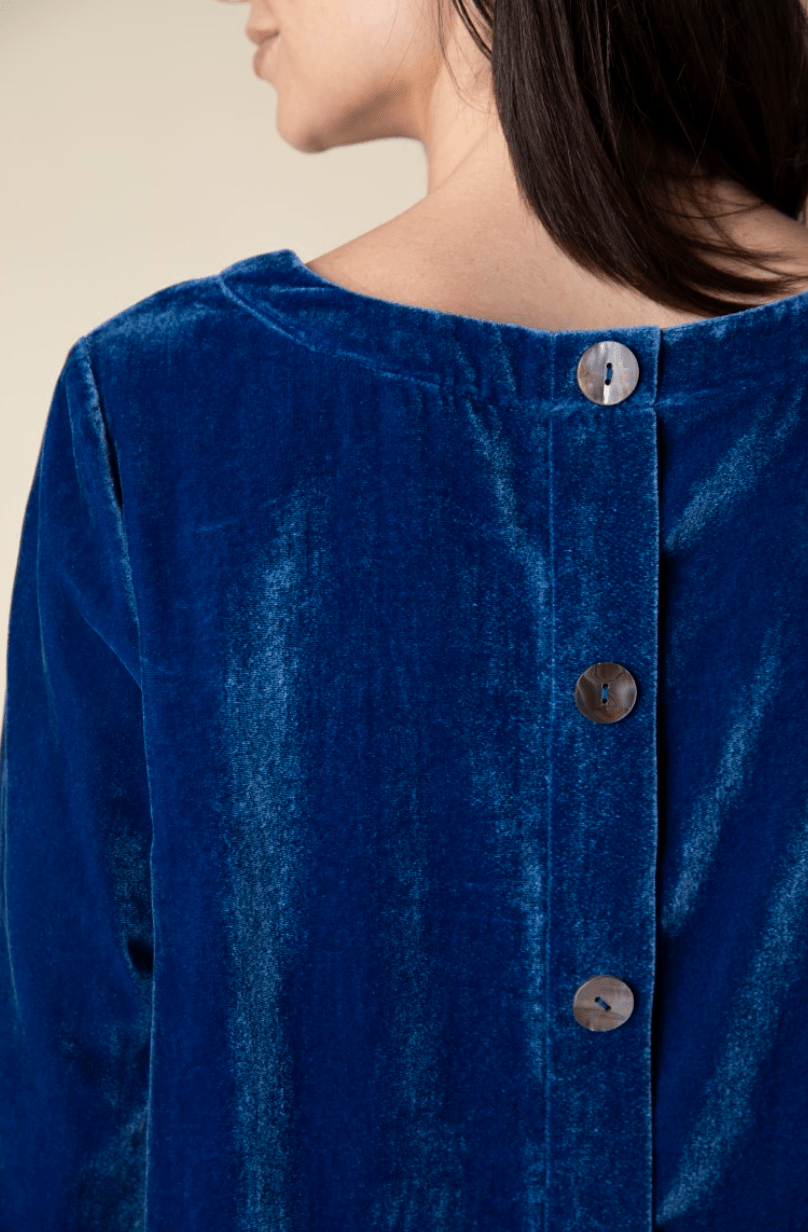 Habitat | Habitat | Velvet Button Back Pullover | Cloister Collection | MISSYSPORTSWEAR