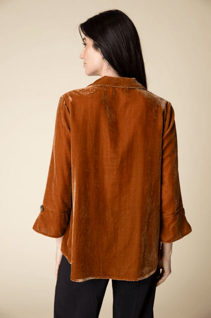 Habitat | Habitat | Velvet Hidden Placket Swing Shirt | Cloister Collection | MISSYSPORTSWEAR