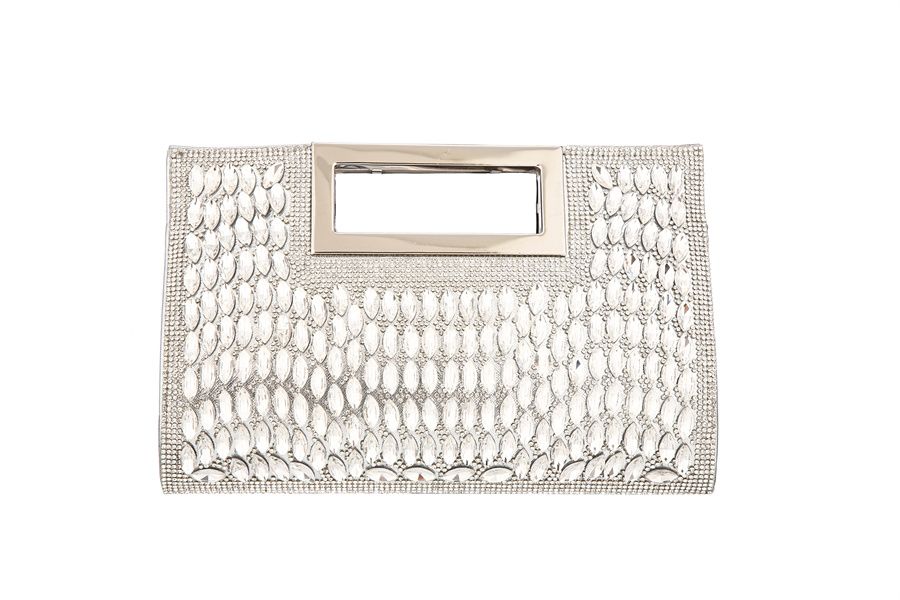 Rhinestone Patterned Hand Bag