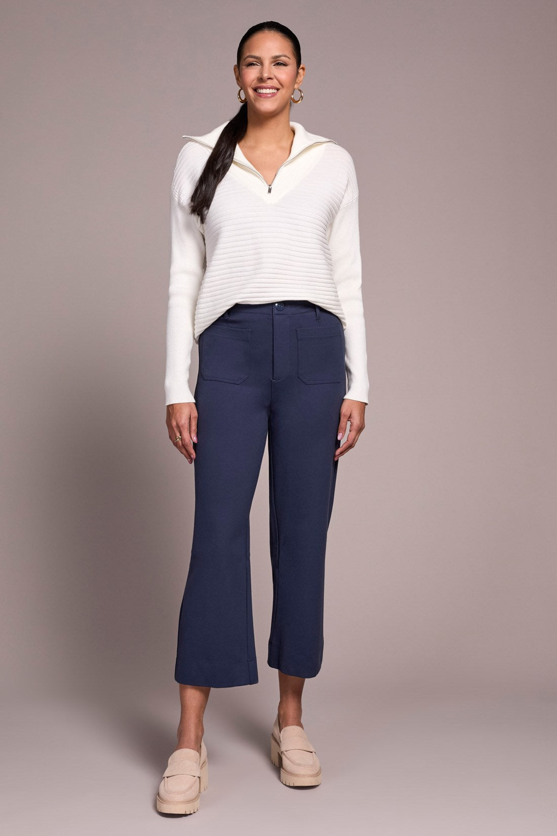 Tribal | Signature Ponte High Rise Capri Pants