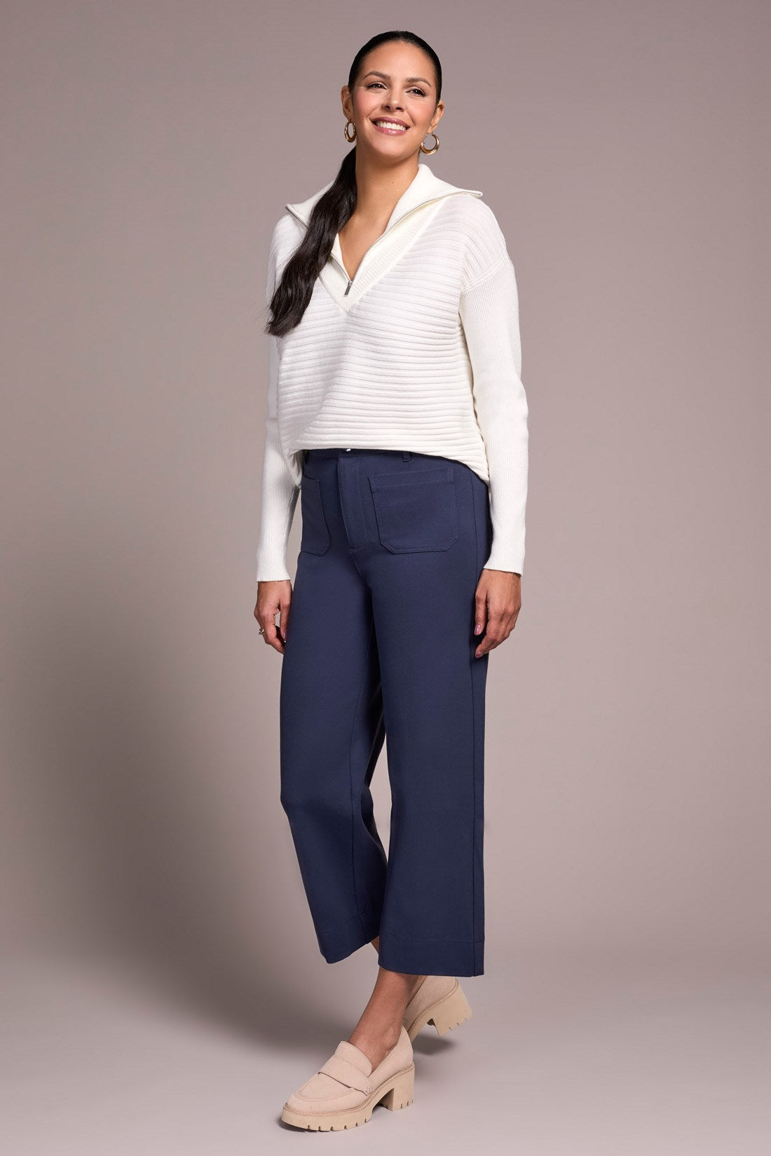 Tribal | Signature Ponte High Rise Capri Pants