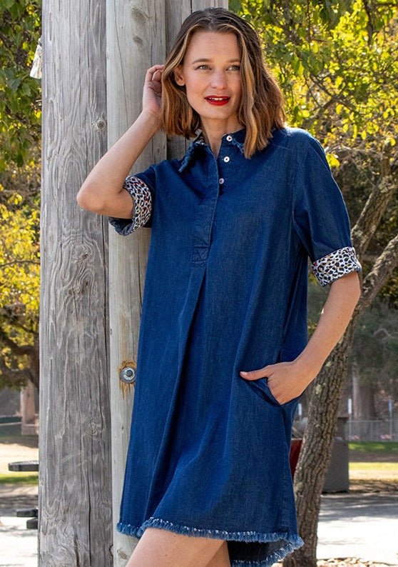 Dizzy Lizzie | Hyannis Dress Denim | Cloister Collection | DRESSES