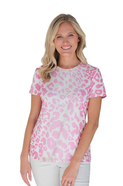 Ilinen | Ilinen | Leopard Pink Tee | Cloister Collection | MISSYSPORTSWEAR