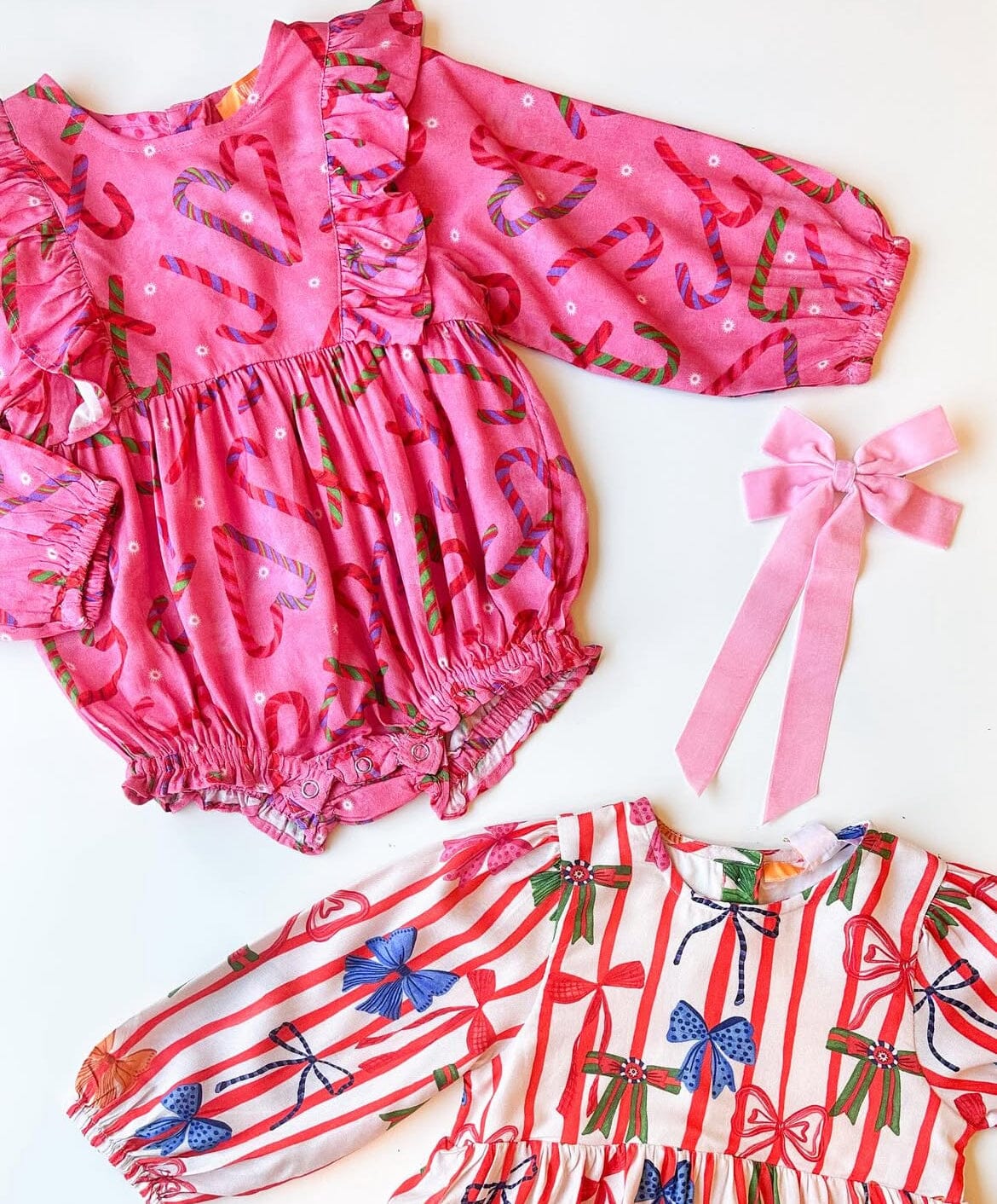 Longlseeve Kelly Candy Cane Bubble