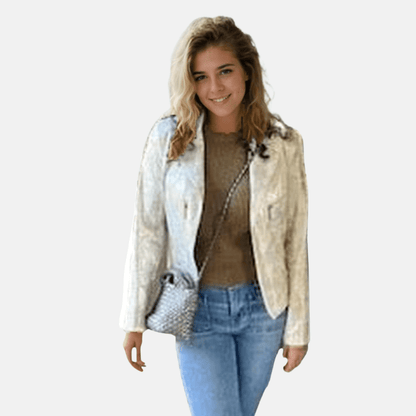 Insight | Insight | Print Metallic Jacket in Gold | Cloister Collection | SWEATERSSEPARAT