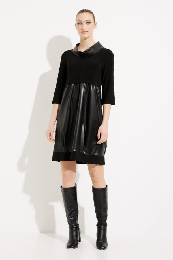 Joseph Ribkoff | Dress W/pleather Skirt