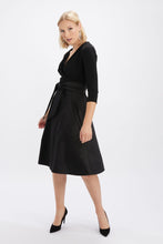 Load image into Gallery viewer, Joseph Ribkoff | Faux Wrap Dress
