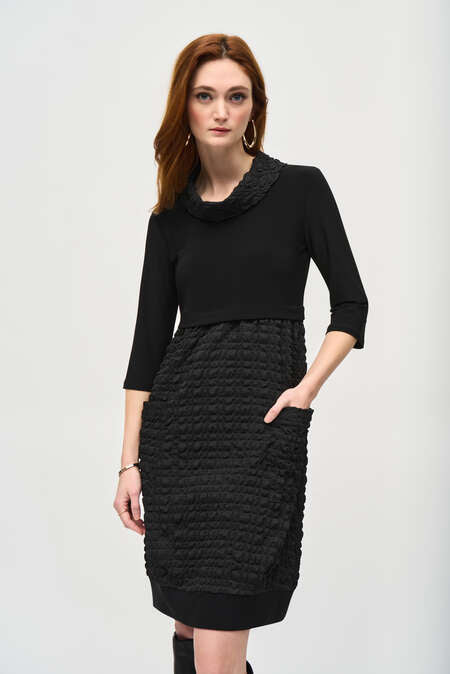 Joseph Ribkoff | Dress W/pucker Knit