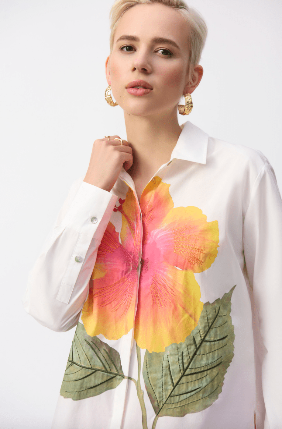 Joseph Ribkoff | Joseph Ribkoff | Flower Shirt | Cloister Collection | EVENINGSEPARATE