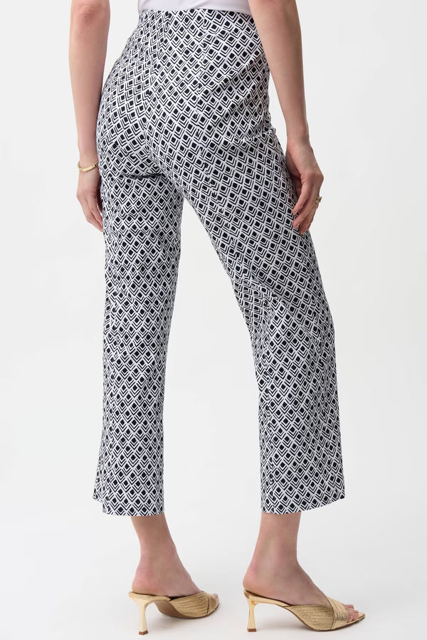 Geo Pattered Cropped Trouser
