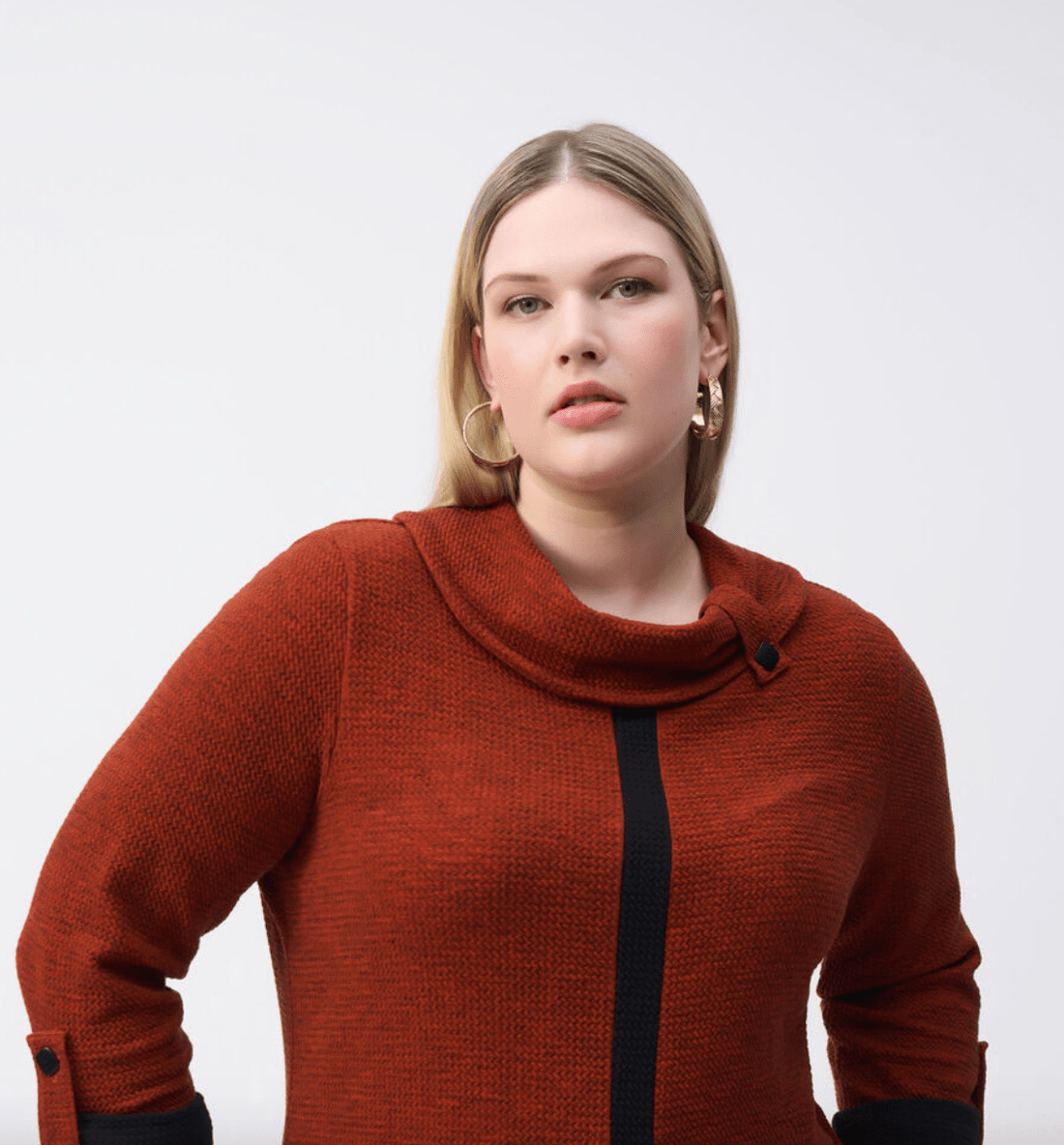 Joseph Ribkoff | Joseph Ribkoff | Sweater W/tab on Collar | Cloister Collection | EVENINGSEPARATE