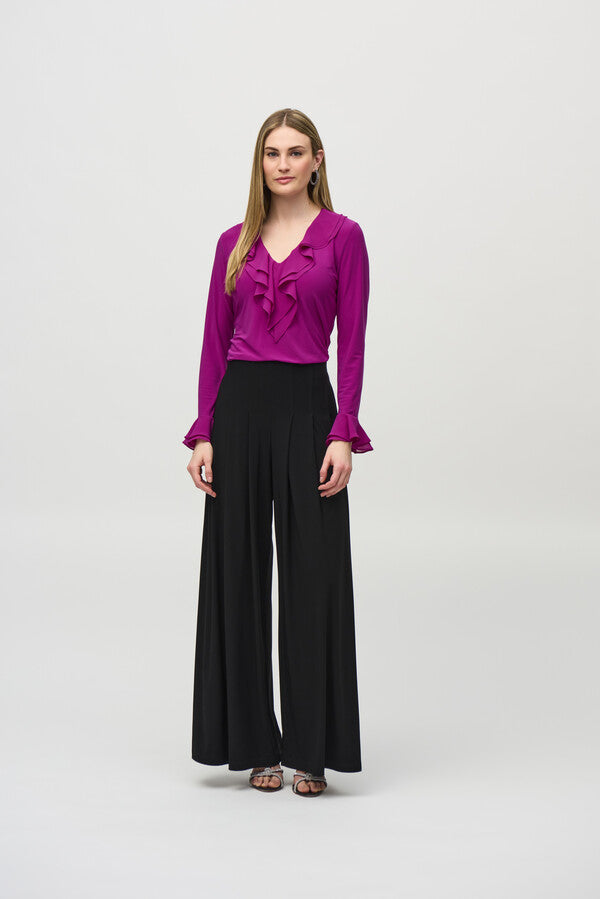 Joseph Ribkoff | Knit and Chiffon Top