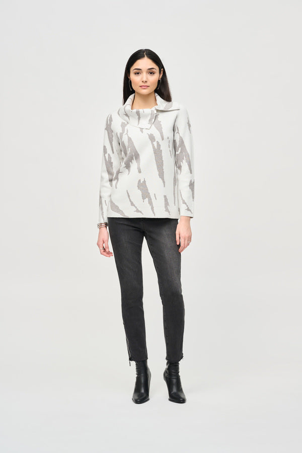 Joseph Ribkoff | Zip Collar Tunic