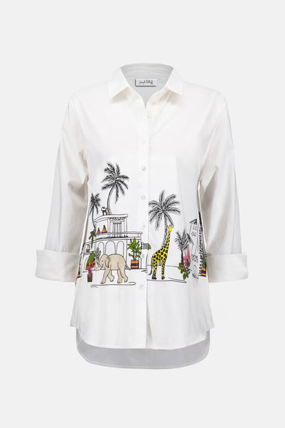 Joseph Ribkoff | Animal Blouse