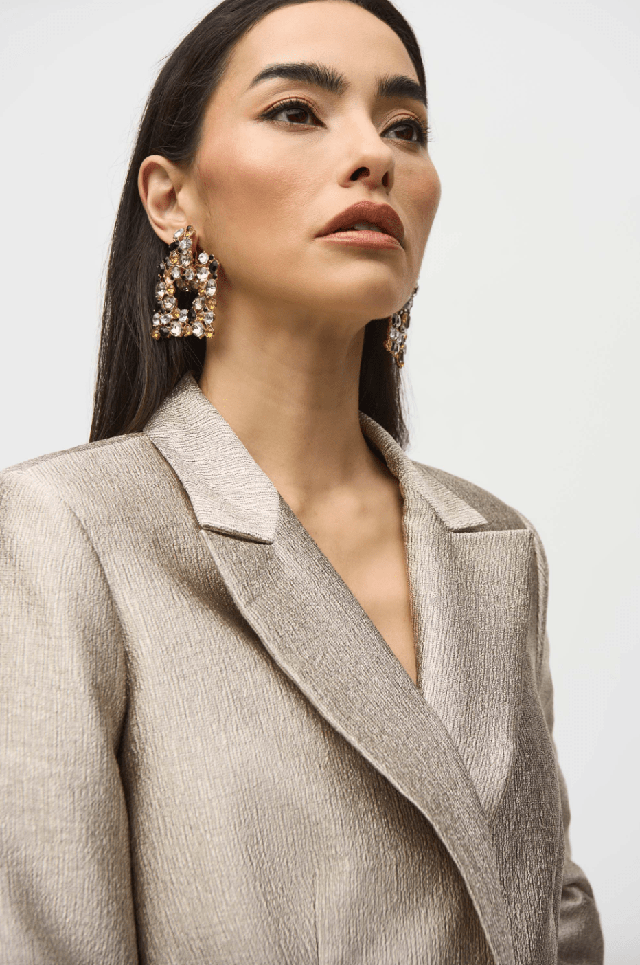 Joseph Ribkoff | Joseph Ribkoff | Woven Metallic Blazer | Cloister Collection | EVENINGSEPARATE