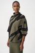 joseph ribkoff Abstract Funnel-Neck Sweater 263936