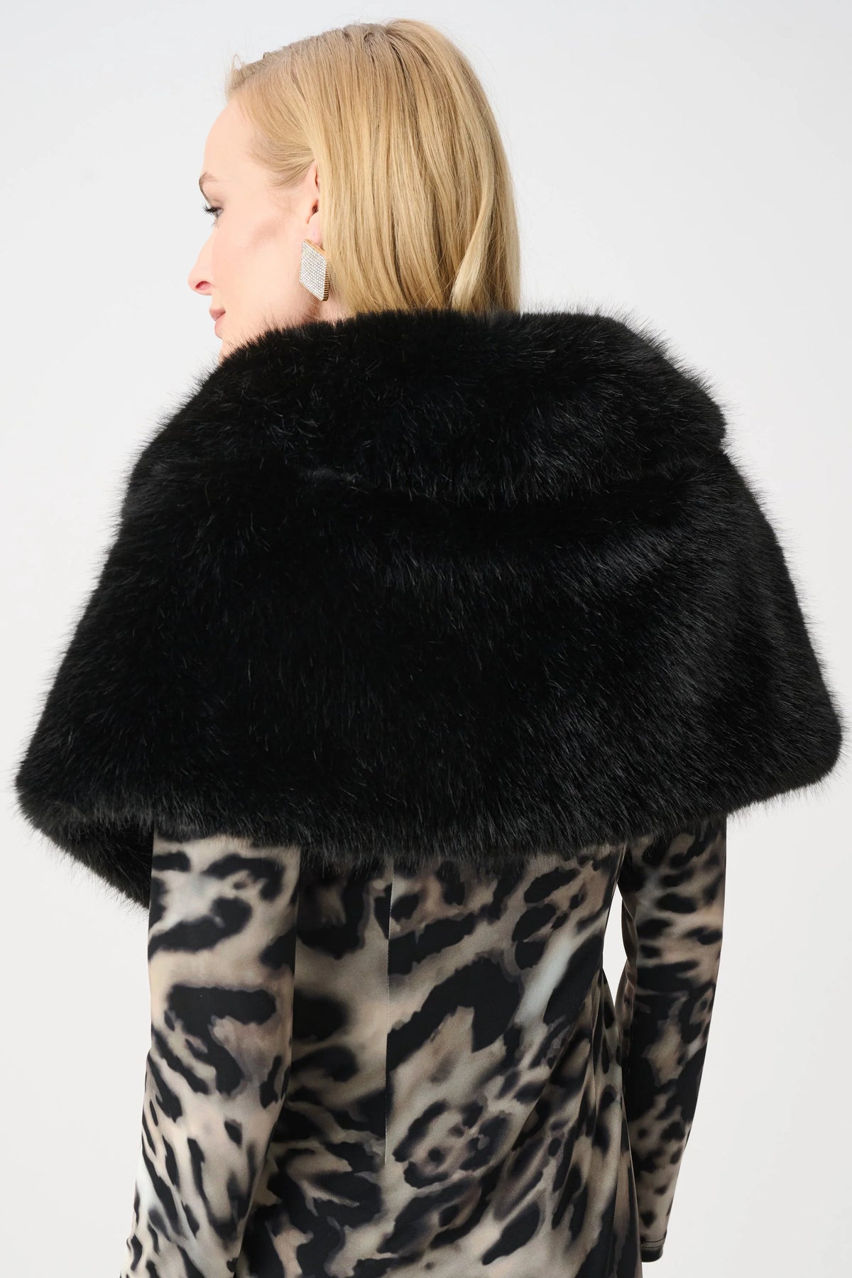 joseph ribkoff Faux Fur Shawl Wrap 263740