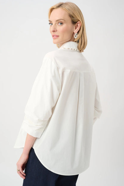 joseph ribkoff Pearl-Trim Button-Down Shirt 26392