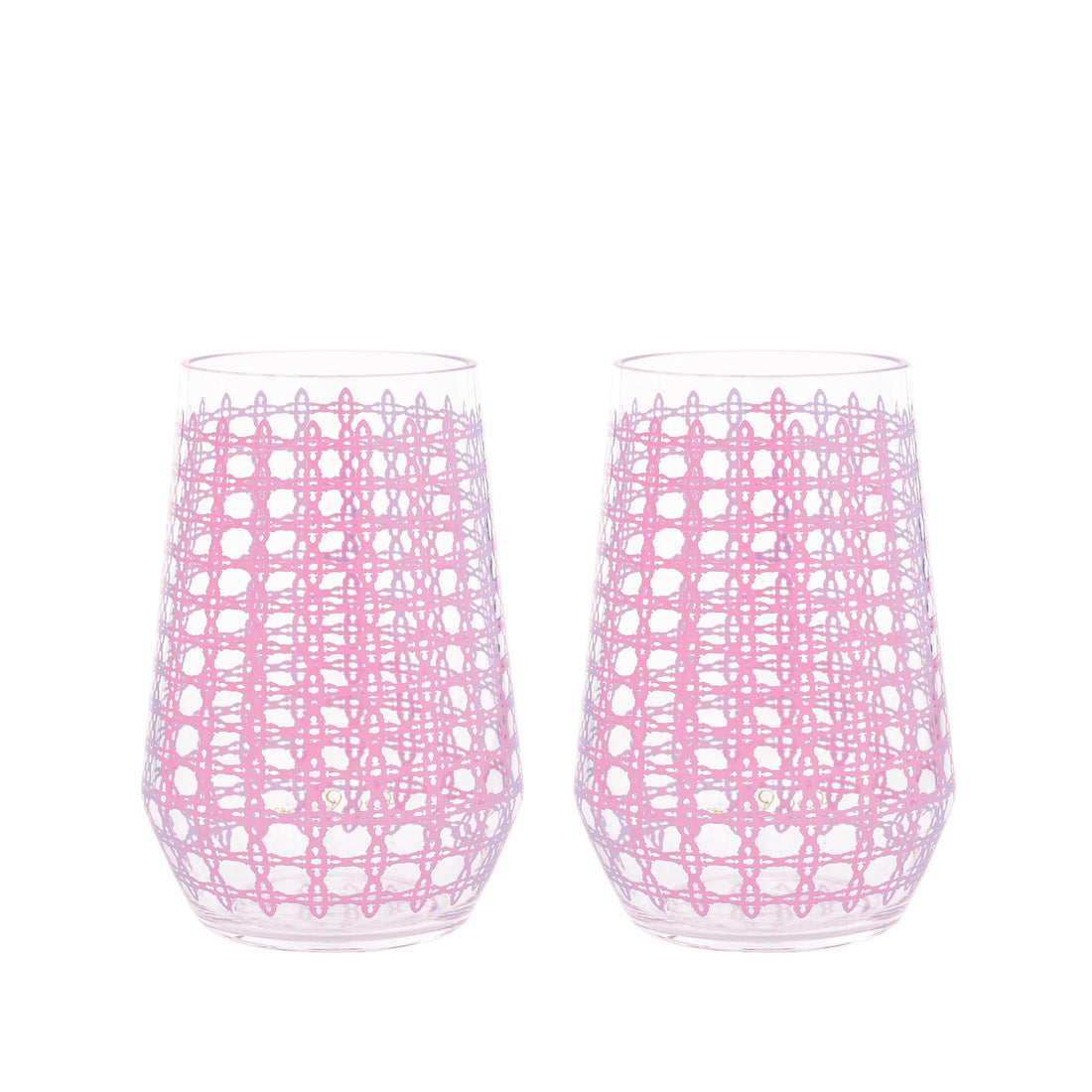 Lilly Pulitzer | Lifeguard Press | Acrylic Wine Glass Set, Conch | Cloister Collection | LGIFTS