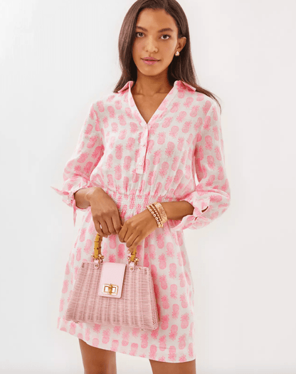 Lilly Pulitzer | Lilly Pulitzer | Abralynn Long Sleeve Linen Shirtdress | Cloister Collection | LADIES