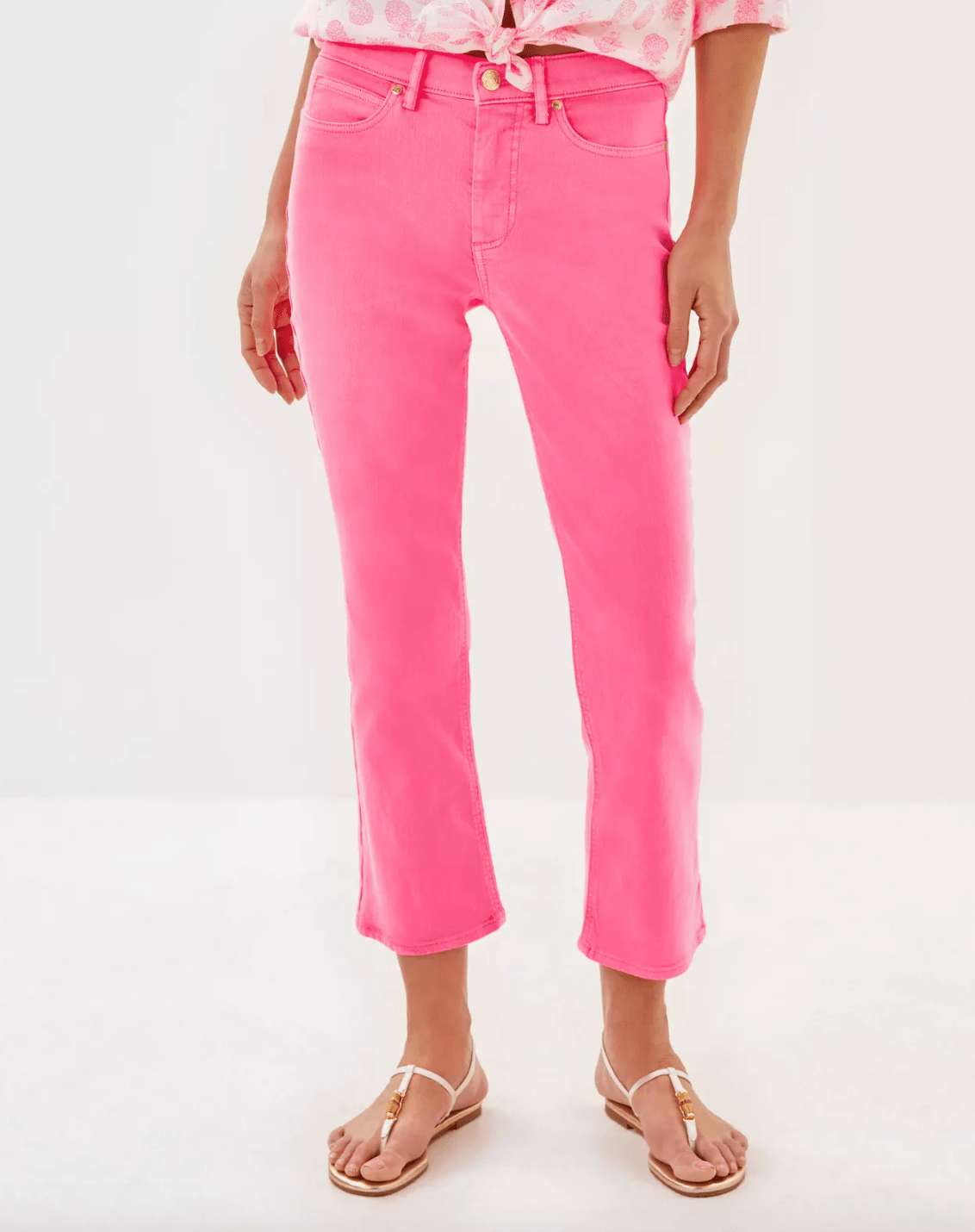 Lilly Pulitzer | Lilly Pulitzer | Annet High Rise Crop Flare Jean | Cloister Collection | LADIES