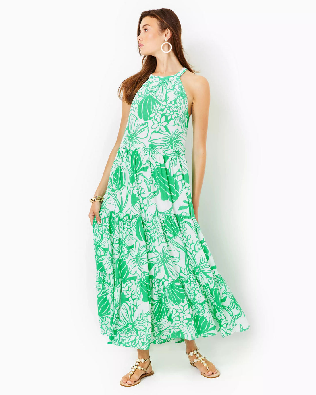 Lilly Pulitzer | Lilly Pulitzer | Beccalyn Halter Maxi Dres | Cloister Collection | LADIES